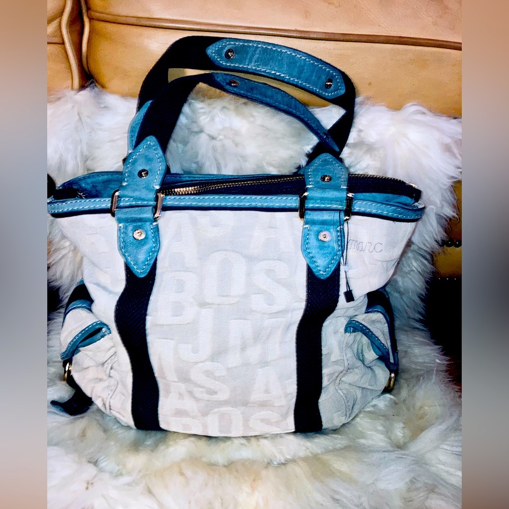 Marc by Marc Jacob’s canvas and leather shoulder bag